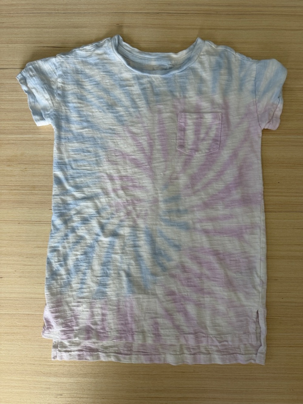GAP Kids Tie-Dye Pocket Tee - Pastel Pink & Blue
